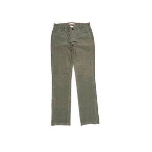 J. Crew Matchstick Straight Leg Women's size 26P Gray Corduray Pants